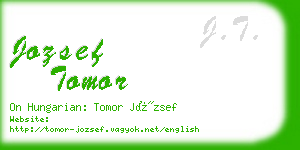 jozsef tomor business card